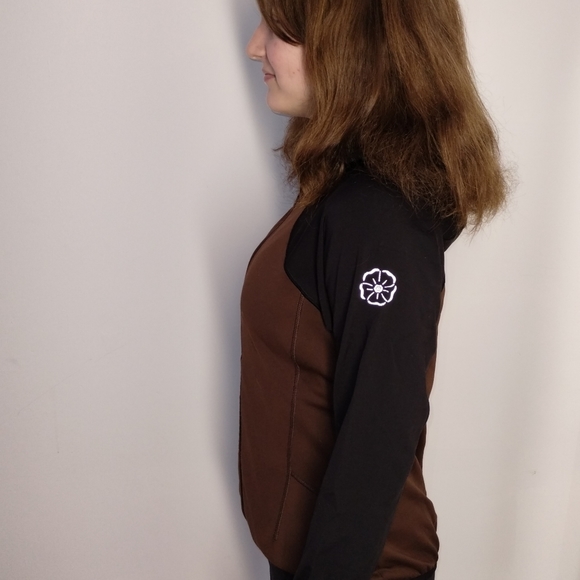 OP BROWN AND BLACK BBL JACKET, SIZE SMALL - Picture 2 of 3
